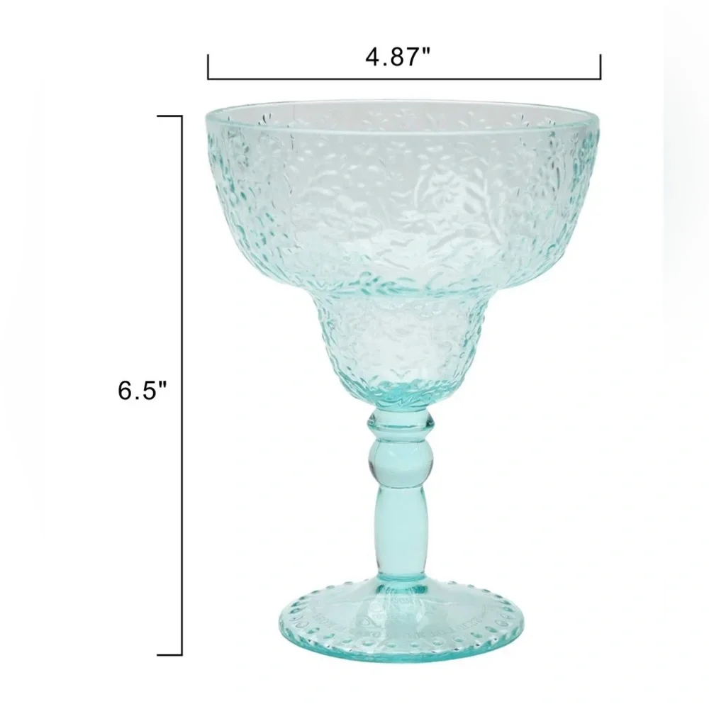 COPY - The Pioneer Woman Ditsy 14 oz Tritan Margarita cocktail  plastic glass s… - Picture 4 of 6